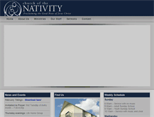 Tablet Screenshot of churchofthenativity.com